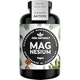 Magnesium hochdosiert Kapseln - 365 Stück (Jahresvorrat) - 664mg je Kapsel, davon 400mg elementares Magnesium - höherer Gehalt als andere Magnesiumformen - Laborgeprüft & Vegan