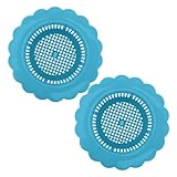IWOWHERO 2 Stück Spülbecken Abflusssieb mit Hochdichtem Filternetz Langlebiger Küchenspüle Haarsieb für Wohnmobil und Haushalt Effektiver Haar Lebensmittelauffangkorb Verstopfungsfreier