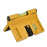 Pfostenwasserwaage, Wasserwaage für Pfeiler, Kunststoff Pfosten-Wasserwaage, Einstellbare Winkelwasserwaage, Pfosten-Winkel-Wasserwaage für Rohrinstallation, Bild hängen, Maurerarbeiten, Zimmerei