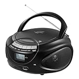 Ujjdwiurgh Tragbarer Bluetooth -CD -Kassetten -Player AM/FM Radio Multifunktional Student Learning MP3 Stereo Music Player EU -Stecker