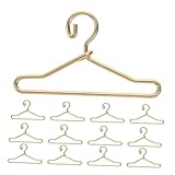 Toddmomy 45Stücke Teiliges Puppenkleiderbügel aus Mini Kleiderbügel für Puppenoutfits Stabil und Sicher Puppenschränke und Hausdekorationen
