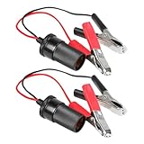 CHILDWEET Kfz Zigarettenanzünder Steckdose Adapter Auto Zu Wandstecker Verlängerungskabel Mit Großen Krokodilklemmen Für Fahrzeugbatterie Praktischer Stromanschluss Für Unterwegs