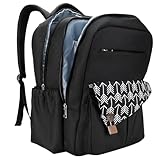 Wickelrucksack - Umstandstasche - Babytrage - mehrschichtiges Layout mit USB-Anschluss für Mütter, Säuglingsartikel, tägliche Reisen, moderne Bedürfnisse, Indoor, Schwarz , Refer to description