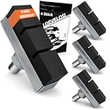 LOEVELOSI Bremsbeläge Fahrrad für Vintage & Retro Fahrräder, Bonanza, Damen-, Herrenfahrrad, Hollandrad City Bike Bremsschuhe Bremsschuh 4er Set Bremsbelag Bremsbacken Bremsblöcke Bremsklötze Beläge