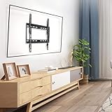 Wandhalterung für die meisten 26-55 Zoll LED/LCD/OLED Flach- & Curved TVs, Montage mit VESA 50x50-400x400mm, Tragfähigkeit 30kg