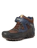 Geox Jungen J New Savage Boy B A Schuhe, Brown Navy, 32 EU