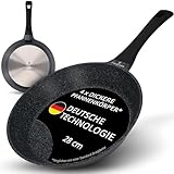 ZWIEGER Hochwertige Bratpfanne 28 cm – beschichtete Pfanne 28 cm, Aluguss, vollflächiger Edelstahlboden, für alle Herdarten (inklusive Induktion) geeignet – Antihaft, PFOA- & PFOS-frei