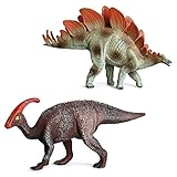 2 Stücke Dinosaur Set, Realistische Figur Modell, Spielzeug Kindergeburtstag Party Dekoration, Realistische Dinosaurier Figur Spielzeug