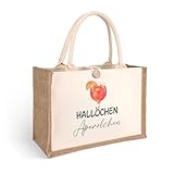 GADITIEK Aperol Geschenk Tasche, Aperol Jutetasche Für Frau, Strandtasche xxl Aperol Spritz Accessoires Damen, Geschenkset Für Frauen, Kollegin (Hallöchen Aperolchen)