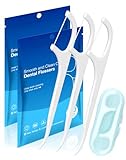 Zahnseide Sticks 200PCS 3X Zahnreinigung Dental Floss Zahnseide Zahnstocher Zahnseidesticks für engen Zahnzwischenräume Zahnreinigen Zahnsticks mit tragbarem Etui - Zahnreinigung Sticks