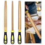 WYYFXY® Feilenset Metall Diamantfeile 3tlg. inkl Flachfeile Halbrundfeile Dreikantfeile, 200mm Feilen Set, Diamant Feile für Metall Holz Keramikfliesen Keramik Glas Stein