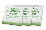 Maximex Teppichreinigungspulver 3er Set, staubarmes &schnelltrocknendes Pulver zur Reinigung von Teppichen & Polstermöbel, löst Verschmutzungen, ausreichend für ca. 7 - 12 m² je Beutel