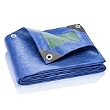 GardenMate 2x3m 90g/m² UNIVERSAL Gewebeplane GRÜN/BLAU Abdeckplane Schutzplane Bootsplane