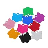 Toyvian 3 Sätze Pet Id Tags Katzenkopf Form Hängende Hundemarken Mehrzweck Für Haustiere Adressanhänger Für Hunde Und Katzen 10 Stück * 3