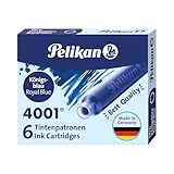 Pelikan Standard-Tintenpatronen 4001 Tinte Königsblau, 6 Strück