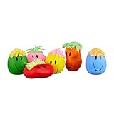 Relaxdays Knautschball 9 cm, mit lustiger Grimasse, Antistressball knetbar für Kinder, Erwachsene, verschiedene Farben