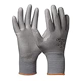 Gebol Micro Flex, Arbeitshandschuhe für nötiges Feingefühl, Schutzhandschuhe für Herren, Größe XXL (Gr 11), Grau, 1 Paar