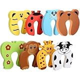 8 Stück Tierische Türstopper – Klemmschutz für Türen für Kinder & Haustiere, Baby Türklemmschutz aus Schaumstoff, Türsicherung Kinder & Kindersicherung Tür, Türstopper Klinke für Sicherheit zu Hause