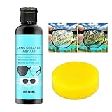 Brillen Kratzentferner - 100ml Reparatur Flüssigkeit für Sonnenbrille,Tragbare Reinigungsflüssigkeit für tägliche Anwendung bei Frauen Männern Jugendlichen und Familie