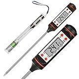 Green Blue GB178 Digitales Stiftthermometer Thermometer Fühler für Lebensmittel Lebensmittelthermometer von -50 °C bis ca. +300 °C LCD DIsplay