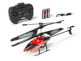 Carson 500507199 Starter Tyrann 230 IR 2CH 100% RTF rot - Helikopter, Hubschrauber, für Einsteiger, RC Heli, ferngesteuertes Spielzeug