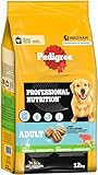 Pedigree Professional Nutrition Adult Hunde Trockenfutter für ausgewachsene Hunde mit Rind und Gemüse 12kg