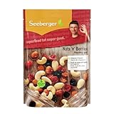 Seeberger Nuts´n Berries, Edle Mischung aus knackig-süßen Mandeln, Cashewkernen, Sultaninen, Cranberries, Kirschen, Blaubeeren und Haselnusskernen, vegan (1 x 150 g)