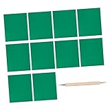 Sewroro 10 Stück Kreuzstich Zeichen Transferpapier Nähen Transparentpapier Kohlepapier Schwarzes Papier Pergament Decoupage Nähen Transferstift Zeichenpapier Tinte