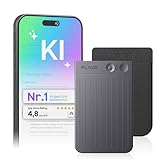 Plaud Note KI Digitales Diktiergerät mit Hülle - 64 GB Aufnahmegerät mit KI-Technologie zum Transkribieren und Zusammenfassen, One-Touch-Aufnahme, Rauschunterdrückung, Unterstützt 112 Sprachen