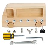 Kartonwerkzeuge für Kinder, Montessori Schraubendreherplatine Set grundlegende Fähigkeiten Kartonwerkzeuge für Kinder Holz Bildung Kinderspielzeug für Kleinkinder Sensorisches Spielzeug Daily Life Te