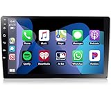 Motorsi [4+64G] Autoradio mit Kabelloses A-pple Carplay/Android Auto, 9 Zoll 2 Din Android 13 Bildschirm Touchscreen Car Radio mit GPS/Bluetooth/SWC/FM/RDS/WiFi/USB+Mic