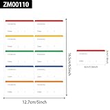 300 Stück Gefrieretiketten, 6x3cm Ablösbare Etiketten Klebeetiketten, Ohne Rückstände Bunt Lebensmitteldatum Etiketten für Gefriergut Beschriften Gläser Marmelade usw