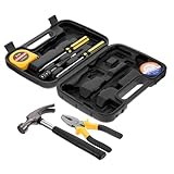 Angoily 1 Set-Box rotierend Zange fahren Auto Werkzeugkiste Nuss cutter messer schneidewerkzeug werkzeug-set screw cutter Werkzeugkasten für den Haushalt Mini-Werkzeugsatz Kunststoff Black