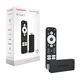 THOMSON Google TV Streaming Stick 140, 4K UHD, Google Assistant, Googlecast, Wi-Fi, Bluetooth 5.0, HDMI, Dolby Atmos, DTS Digital Surround, HDR10, 2 GB RAM, 8 GB Speicher
