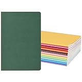ZCZN Notizbuch A5 liniert, 12 Stück Notizblock, 30 Blatt, Heft für Büro und Schule, 12 Farben