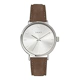 s.Oliver Herren Analog Quarz Uhr mit Leder Armband SO-4226-LQ