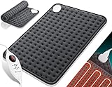 KESSER® Heizkissen mit Abschaltautomatik 42x32cm Wärmekissen Elektrisch 100 Watt mit 6 Temperaturstufen, waschbar, für Rücken, Nacken, Schulter, Füße, für Mensch und Tier