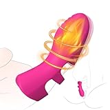 Fingerüberzieher Vibrator Sex Spielzeug für die Frau Extrem, Sex Toys mit 10 Modis und Heizfunktion Vibratorensets für Frauen klitoris G-Punkt Nippel, Mini Vibration für Frauen Sexspielzeug für Paare