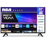RCA VRS32HQ1 Smart TV 32 Zoll (80cm) HD LED Fernseher mit WLAN, Triple Tuner (DVB-T/T2, DVB-C, DVB-S/S2), App Store, HDMI, USB, CI/CI+, Netflix, YouTube und mehr [RVSmart 2024]