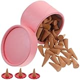 Lurrose 3 Boxen Aromatherapie Räucherkegel mit Duftkegeln Mix aus Natürlichen Düften für Meditation Yoga Entspannung Luftreinigung Zuhause Inklusive Halterungen