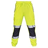 Generisch Chino Hose Herren Regular Fit,Reflektierende Arbeitshose,Baumwolle Arbeit Softshellhose, Cargo Hose,Wasserdicht Regular Fit Herrenhose