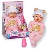 Baby Born Rosie 30cm, weiche Babypuppe mit 6 Sounds & Fläschchen