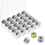 25 Stück Metall Spulen,Spulen Nähmaschine,Mit Spulenbox,Nähzubehör Für Nähmaschine,Unterfadenspule,Nähmaschinen,Für Nähmaschine Metall Unterfadenspule Nähmaschinen Zubehör Für Die Meisten Nähmaschinen