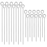 Schaschlikspieße Grillspieße Edelstahl 20cm 30cm, 20 Stück Fleischspieße Edelstahl Schaschlik Spiesse Grill Spieße für BBQ
