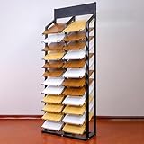Mehrschichtiges Porzellan-Fliesen-Ausstellungsregal, großes Regal für Schränke und Türen, ideal für Einzelhandel und Messen, 70,1 x 2,5 cm, langlebiger Marmorplatten-Organizer