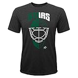 Outerstuff NHL Kinder T-Shirt Dallas Stars Youth Mask Made Goalie Torwart Eishockey (M (10/12))