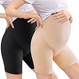 ACWOO Schwangerschaftsslip Umstandsslips, 2PC Damen Seamless Umstands Schwangerschaft Unterhose, Unterhosen für Schwangere, Shorts Umstandsslip Hohe Taille für Komfort（2XL）