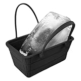 Chaies Faltbarer Eisbehälter - Silicone Faltbare Getränkewanne Mit Griff - Praktische Partyausstattung Für Camping Outdoor Picknick Gartenparty Und Grillabende