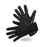 RFGTHY Tauchhandschuhe 5 MM Neopren Tauchen Schwimmhandschuhe Warme wasserdichte Anti-Sting Unterwasser Jagd Angeln Handschuhe rutschfeste Surfhandschuhe Anti-Rutsch-Design(S)