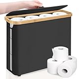 Toilettenpapier Aufbewahrung Korb mit Deckel und Griff, wasserdichter klopapier aufbewahrung, Badezimmer Organizer, Schrankbehälter, Toilettenpapier Aufbewahrungsbehälter